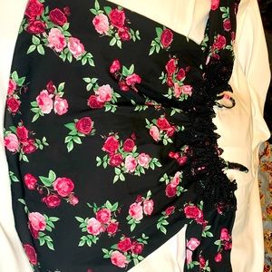 Black off the shoulder top